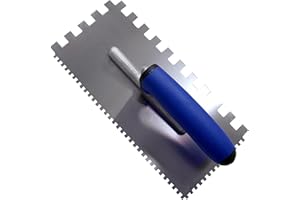 Karl Dahm Llana Dentada, Azul I Llana Dentada para Azulejos de 4 mm y 10 mm I Llana para Alisar con Agarre Suave I Fácil Alicatado con Herramienta Profesional para Azulejos – 11563