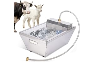 SVAUOUMU Agua AutomáTica Del Ganado,Agua AutomáTica Del Caballo De 13 Litros,Dispensador AutomáTico De Agua Para Perros Al Aire Libre,Aguador De Auto Llenado Inoxidable Para Perros Grandes,Ganado,Caballo,Cabra