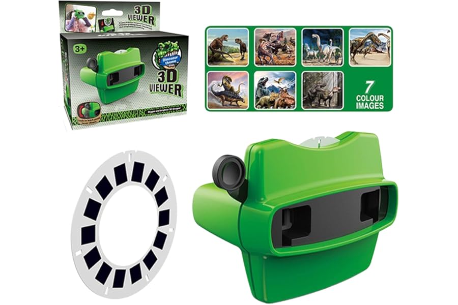 View Finder for Children - 3D Slide Learning Toys | Portable Interactive Projector Toy - for Kids Adults Boys Girls Classroom Home Preschool Living Room Kindergarten Bedroom Holiday