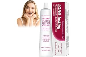 FLUFFSHIP Thermoplastic Denture Adhesive - Denture Adhesive Gel, All-Day Comfort & Secure Fit, Gentle Hold for Denture Stability, Easy to Use Non-Irritating Denture Support, 24-Hour Comfort