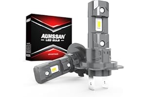 AUHSSAN Ampoule H7 LED Voiture 80W 16000LM 6000K Blanc Froid, 400% de Luminosité, LED Phare Kit Lampes Remplacement pour Halogènes, Ampoule Antibrouillard, 1:1 Taille, Plug and Play (2 Lampes)