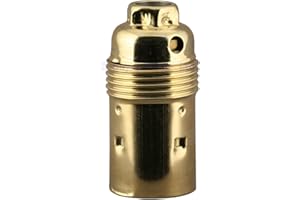 BUY IT BETTER SES E14 Lamp Holder 10mm Entry Small Edison Screw Earthed Plain Skirt Cord Grip