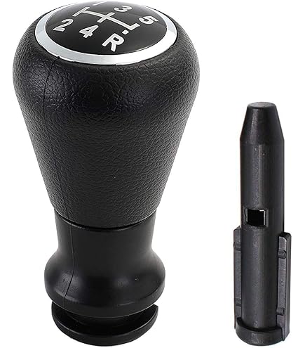 Pommeau De Levier De Vitesse 5 Vitesses Chromé/ Noir - Compatible Peugeot 207, 208, 106, 307, 308, Citroën C5 Et Modèles Similaires