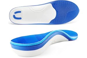 VALSOLE Solette ortopediche per uomo e donna, solette per fascite plantare con supporto dell'arco plantare, per piedi soggetti a forte usura, forniscono comfort e ammortizzazione per tutto il giorno