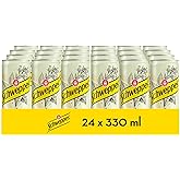 Schweppes Lemon Tonic, Refreshing Drink - Can, Pack 24 x 33 cl