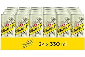 Schweppes Tónica Limón, Bebida Refrescante - Lata, Pack 24 x 33 cl