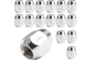 GAsupply 20pcs M12x1.5 Closed End Alloy Wheel Lug Nuts with 60 Degree Conical Seat 21 Hex, Replacement for Hyundai, KIA, Mazda (Chrome)