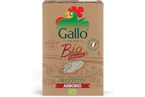 Riso Gallo Riz Arborio Bio pour Risotto 500 g - Lot de 4