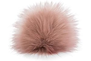 styleBREAKER Kunstfell Bommel für Mützen und Beanies, Fake Fur, Winter Fellbommel 04024161