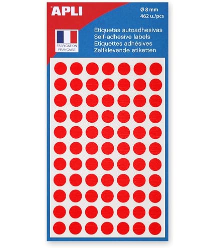 112 Pastilles Adhésives Dorées 15mm - APLI-AGIPA - Pour Scrapbooking, Déco, Invitations