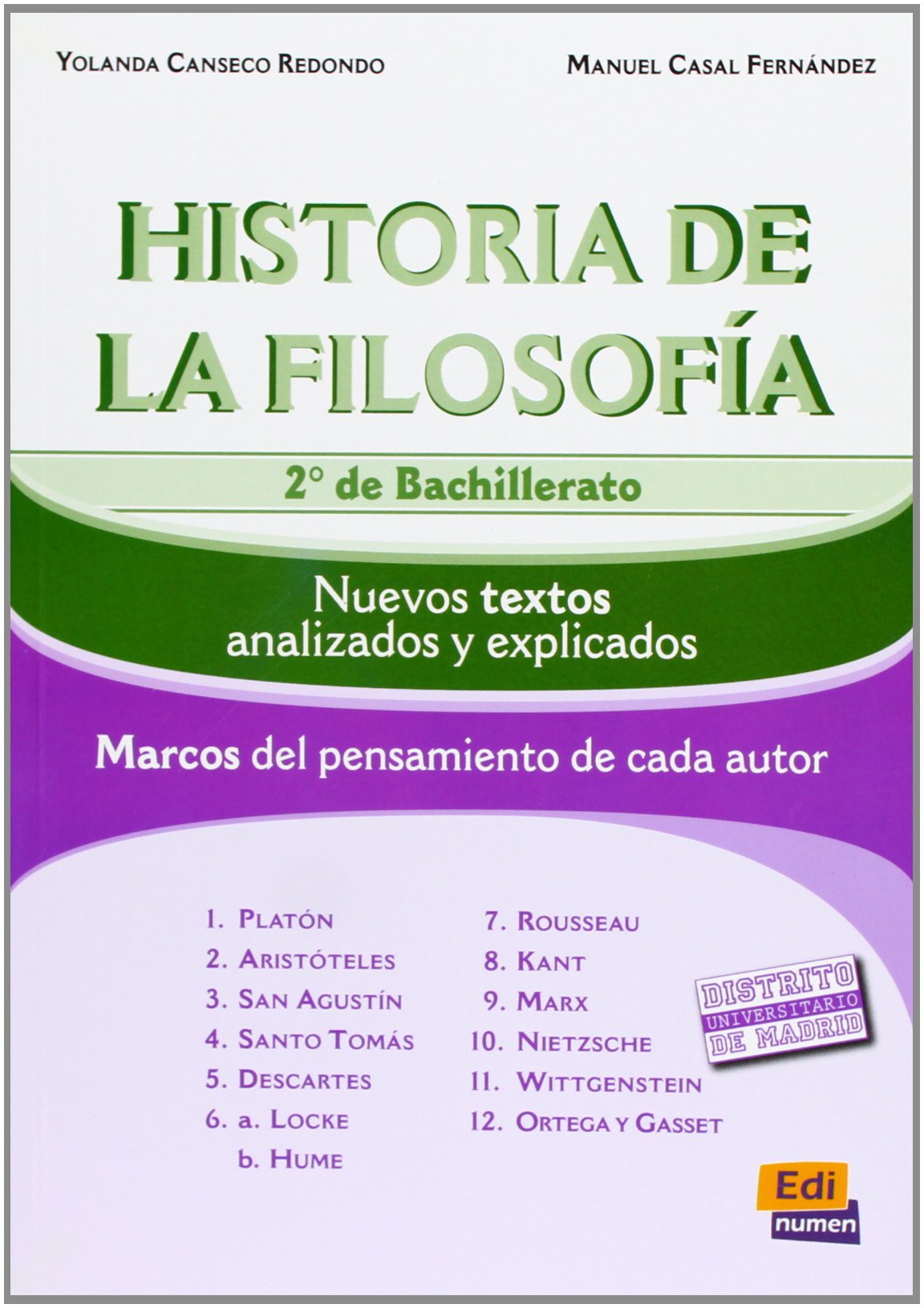 Historia De La Filosofía. Bachillerato 2 - Edición 2012
