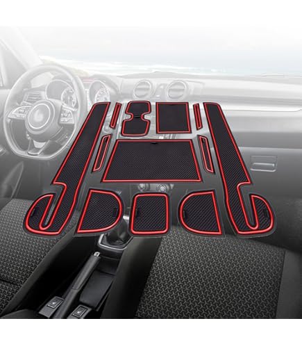 Tapis De Protection Antidérapants Pour Suzuki Swift/Sport/Hybrid 2017-2023 – Lot De 12 Pièces En Caoutchouc