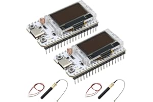 ‎APKLVSR APKLVSR LoRa ESP32 Entwicklungsplatine,LoRa V3 Board mit OLED Display und Antenne USB C Dual-Core IOT Board 240MHz Bluetooth WiFi Modul 863 928MHz für Arduino(2 Stück)