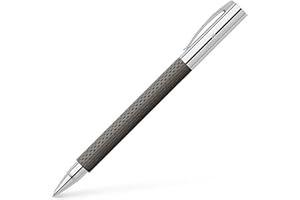 FABER-CASTELL Faber Castell 147056 - Roller con cuerpo en resina, guilloqueada OpArt, color arena oscura