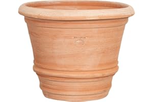 Biscottini Vaso in Terracotta Toscana L40xPR40xH30 - Vasi Terracotta Grandi da Esterno e Interno - Vaso da Esterno Grande Made in Italy