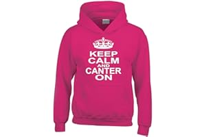 Edward Sinclair Keep Calm and Canter ON' Funny Horse Riding Hoodie
