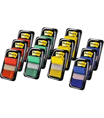 Indexhaftstreifen Mit Pfeil-Design - 4x24 Blätter, 12x43mm, Mehrfarbig