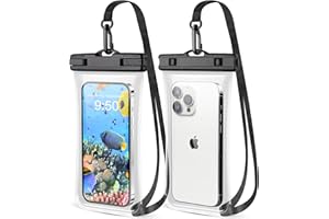 CITAMAMA wasserdichte Handyhülle 2 Stück, IPX8 Unterwasser Handyhülle Waterproof Phone Case Wasserfeste Handytasche für iPhone 15 Pro Max 14 13 Galaxy S24 S23 Ultra, bis zu 6.9 Zoll