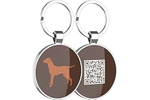 DISONTAG Placas para Perros,Placa para Perros Personalizadas,Placas para Mascotas,Placa De Identificacion Perros,41 Patrones Realistas, Pantalla De Información única | Modificable