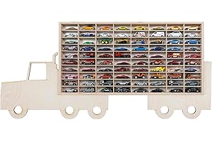 Dekoralove Compatible/Replacement for Autos Hot Wheels Regal autos Vitrine Streichholzbox Rack für 80 autos Spielzeugauto-Kollektion