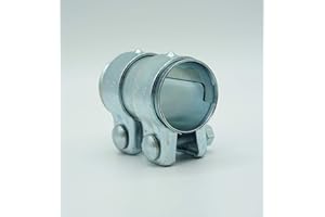 CARTEC 1 Stück Auspuff Rohrverbinder Klemmschelle Doppelschelle Ø 36 x 90 mm