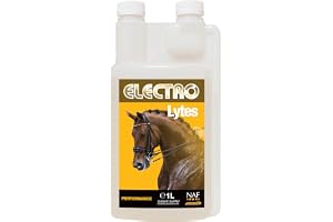 NAF Liquid Electro Lytes 1L – Fast-Absorbing Electrolyte Supplement for Horses – Replaces Salts Lost Through Sweat – Supports