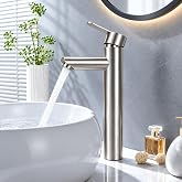 Minnhua Faucet Bathroom Faucet High Brushed 304 Stainless Steel Bathroom | Bathroom Tap, Washbasin Tap, High Basin Tap Mixer