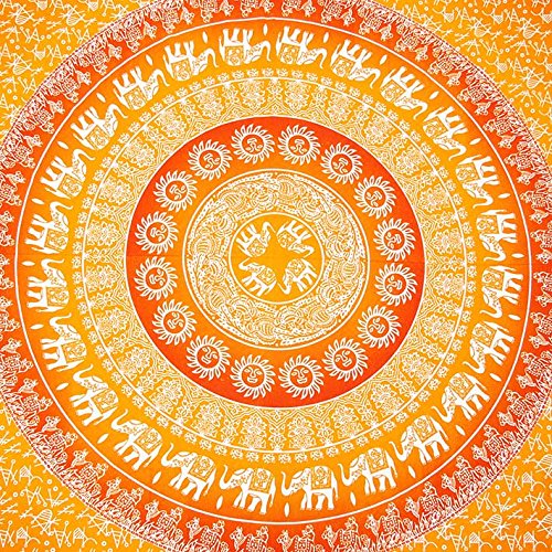 Goood Mal Queen Size Mandala Tapisserie Wand hängen Dekor Große Bohemian Hippie-Style Strand - 4