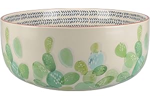 Mikasa Drift ręcznie zdobiona miska do sałaty z ceramiki, 24 cm (9½)