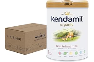 Kendamil Organic First Infant Milk, Stage 1, 4-Pack – British Made, Organic Whole Milk Formula –No Palm Oil, No Fish Oil, No SOYA, No GMOs – (4x800g)