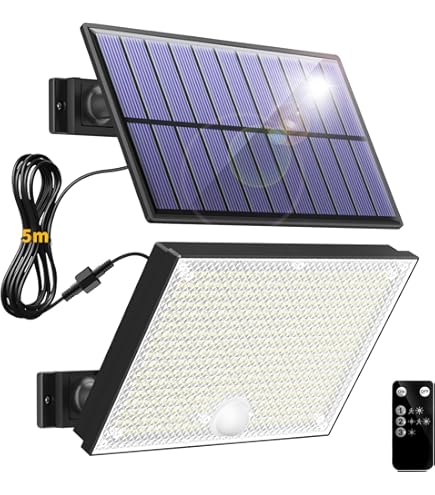Buitenlamp op zonne-energie met bewegingsmelder: 248 leds, zonnelamp voor buiten, met bewegingsmelder, 3 modi, 270 graden, verlichting, IP65, waterdicht, voor buiten, wandlamp, voor tuin, garage, 6