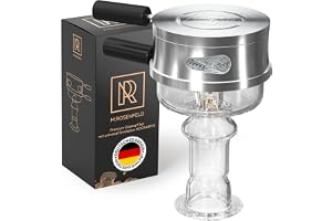M. ROSENFELD Shisha-kit med högkvalitativt glashuvud – med Hookartis rökhus med unik flerringsbotten – passar alla vanliga huvuden, designad i Tyskland