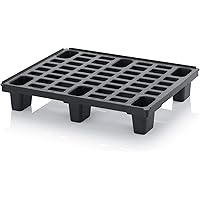 Leichtpalette 80x60 Kunststoffpalette im 1/2-Europaletten Maß inkl. gratis Zollstock * Halbe Palette