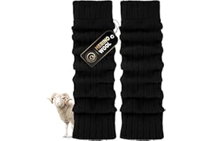 SukModen Guêtres Femme Laine, Jambières Dames Hiver Lourdes & Respirantes (Leg Warmers) Taille Unique, Idée Cadeau Femme