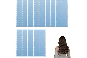 Fadbuds 144 Pezzi Nastro Biadesivo Extension Adesive Capelli, Estensioni dei Capelli del Nastro, Biadesivo Extension Capelli Parrucche Colla, Nastri di Ricambio per Extension per Capelli Tape-In Blu