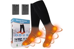 BOLIHOMES Heated Socks,Electric Heated Socks for Men Women,Winter Foot Warmers Thermal Socks for Sport Outdoor and Camping Hiking,Cycling, Motorcycling, Skating and Skiing