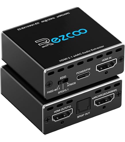 SW411 HDMI 2.1 Switch 4 In 1 Out mit HDMI Audio Extractor (HDMI-Audio