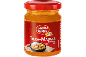 ‎BAMBOO GARDEN Bamboo Garden - Currypaste Tikka Masala , Typisch mild-würziger Geschmack für Currygerichte , 1 x 125 g