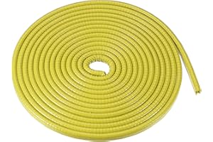 X AUTOHAUX Car Door Edge Guard, 16.4ft U Shape Rubber Trim Universal Yellow