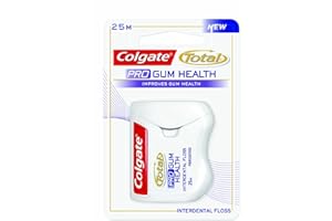 SIX PACKS of Colgate Total Pro Gum Health Interdental Floss 25m by Colgaet Palmolive