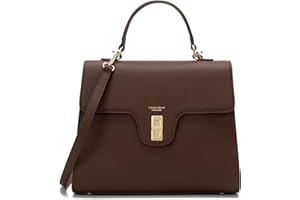 Carlheim, Kolekcja Skagen Genuine Leather Handbag, Estelle Genuine Leather Handbag (Brown), Brązowy, 70AA