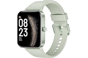 KIUVKAS Smartwatch Uomo Donna, 1.95" Full Touch Screen Smartwatch con Effettua/Risposta Chiamate, Fitness Tracker con Pressione Sanguigna e Monitor Sonno, 140+ Sport Step Counter per Android iOS