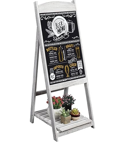 Medium Oak A Frame Chalkboard/Blackboard. Fitted With Tough Melamine - View #9