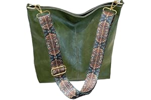 HAIWILL Umhängetasche Damen Große Crossbody Bag Damen mit Breiter Gurt Leder Hobo Bag Shopper Tasche Retro Schultertasche Handtasche für Alltag, Büro, Schulausflug und Einkauf