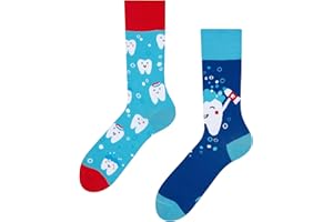 Dedoles Calcetines Unisex Hombre Mujer y Niños Algodón muchos diseños divertidos Fútbol Bicicleta Caballos Plantas Bombero Regalo diferente izquierda derecha