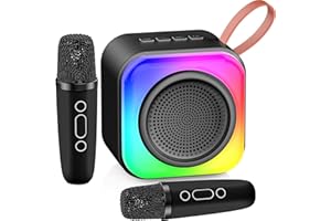 VESMIGA Stocking Fillers for Teen Girls - Advent Calendar Karaoke Machine, Christmas Secret Santa Gifts, Girls Birthday Presents for Age 4-10 Daughter, Niece, Granddaughter (Black)