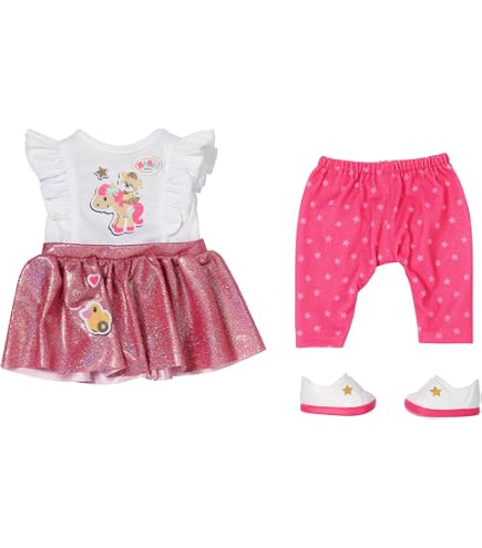 Pelele Rosa Para Muñeca Baby Born De 36 Cm | Ropa Fácil De Poner Para Manos Pequeñas | Incluye Percha, A Partir De 12 Meses Pelele Rosa Para Muñeca Baby Born De 36 Cm | Ropa Fácil De Poner Para Manos Pequeñas | Incluye Percha, A Partir De 12 Meses