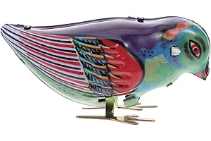 jojofuny Kinder Aufziehspielzeug Wind Up Vogel: Tiere Uhrwerk Spielzeug Weißblech Elster Vintage Kinder Spaß Spielzeug Kindergeburtstag Mitgebsel Ostern Geschenke Party Beutelfüller