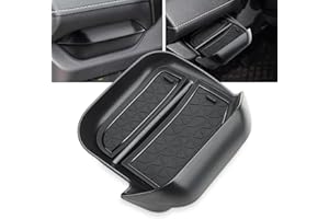 auovo Driver's Drawer Box Compatible with Toyota RAV4 Accessories 2025 2024 2023 2022 2021 2020 2019 Drivers Side Cubby Drawer Organizer Storage Glove Tray Interior Trim (with Black Liners)