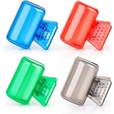 4 paket seyahat diş fır&ccedil;ası başlığı kapakları, taşınabilir diş fır&ccedil;ası koruyucu fır&ccedil;a, g&ouml;zl&uuml; kılıf, koruyucu plastik klips, e